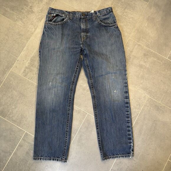 Ariat FR M3 Loose Straight Jeans 36x32 Cat 2 Lot of 2 Workwear Blue Wash GUC - Picture 3 of 16